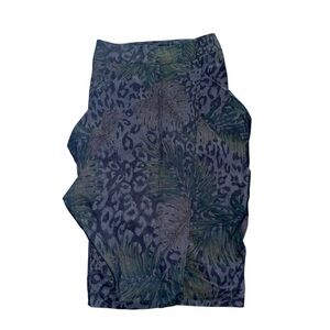 7 Avenue New York & CO Women’s Size 4 straight & pencil Skirt Blue Cotton.